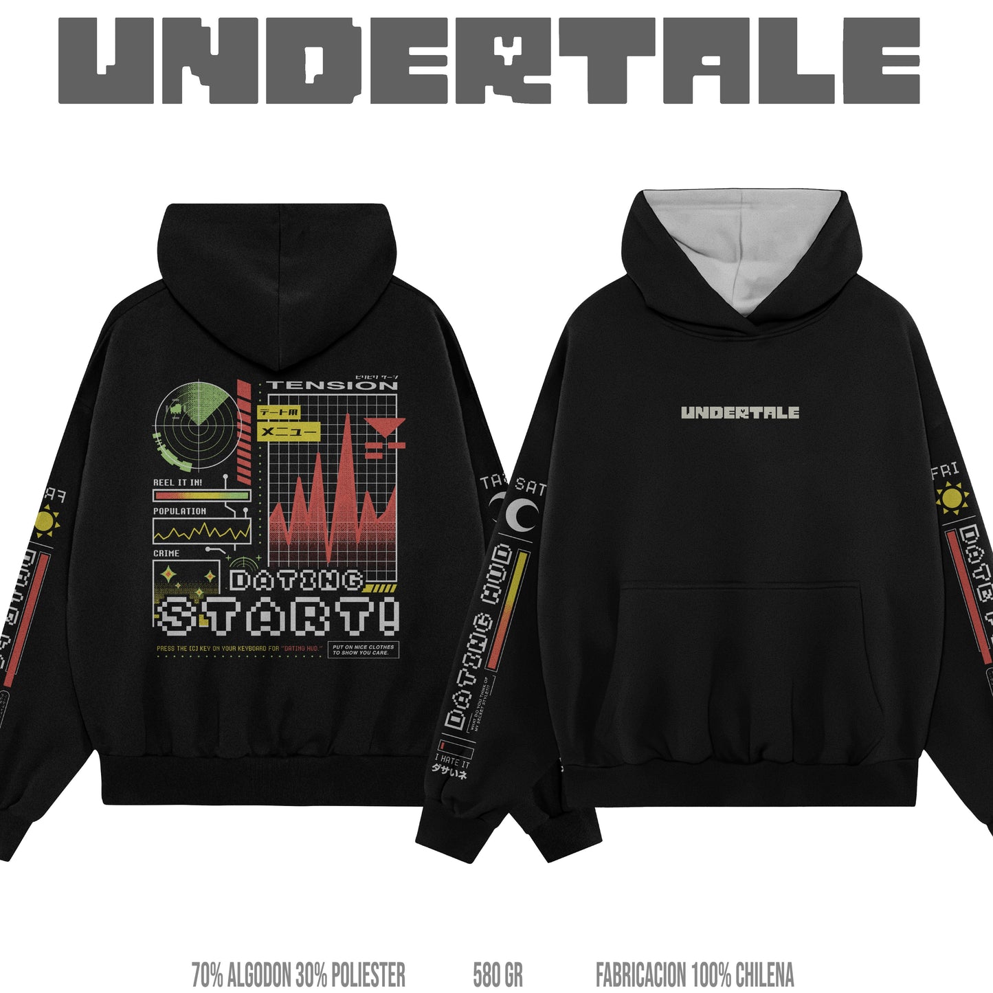 Kando Gaming Poleron Heavy Duo - Undertale - Dating Start!