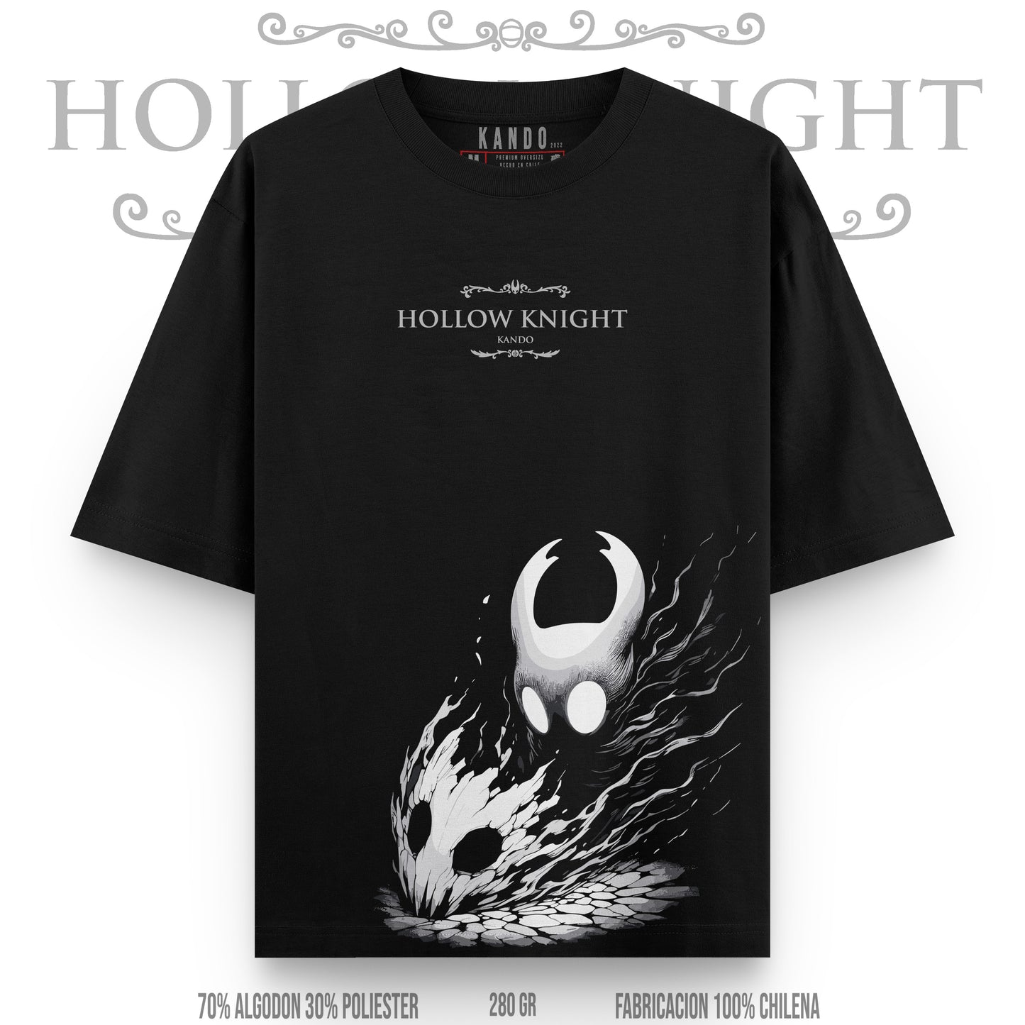 Kando Gaming Polera Heavy Oversize - Hollow Knight