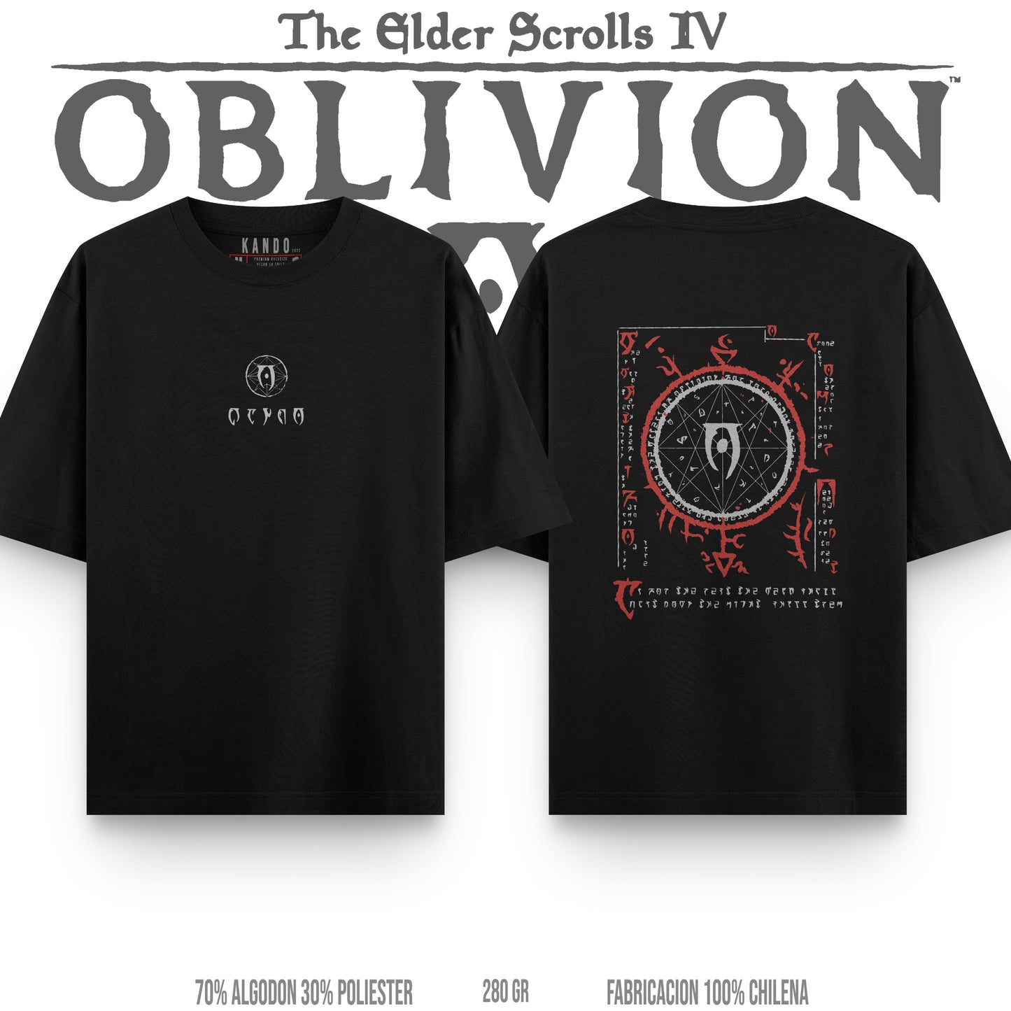 Kando Gaming Polera Heavy Oversize - The Elder Scrolls IV: Oblivion
