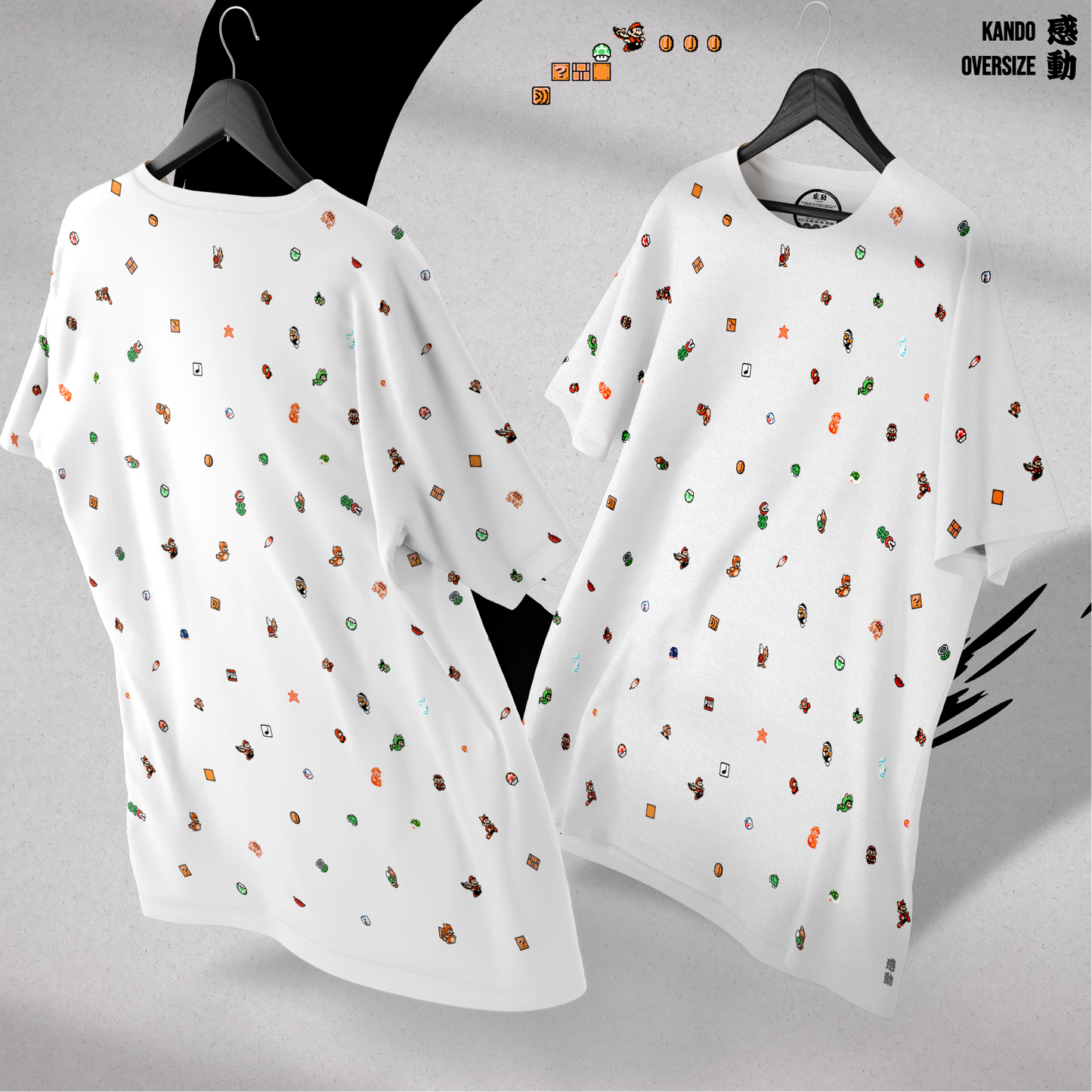 Kando Polera Heavy Oversize - Super Mario