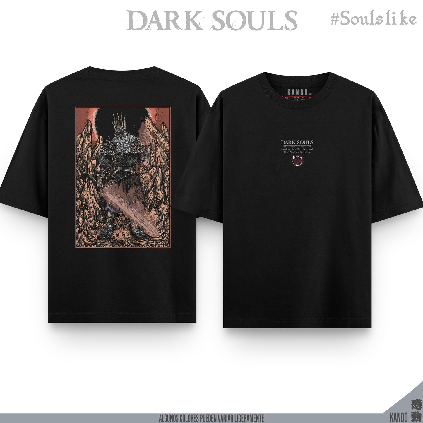 Kando Polera Stone Wash - Dark Souls - Gwyn, Lord of Cinder