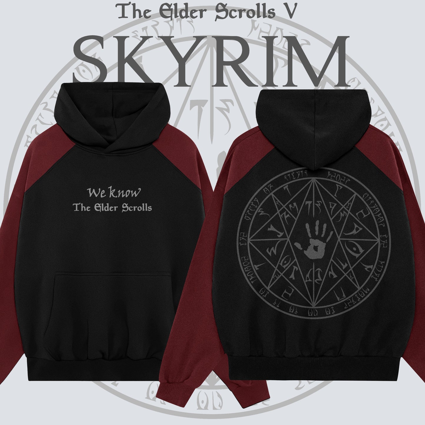 Kando Poleron Oversize Raglan - The Elder Scrolls - Black Brotherhood