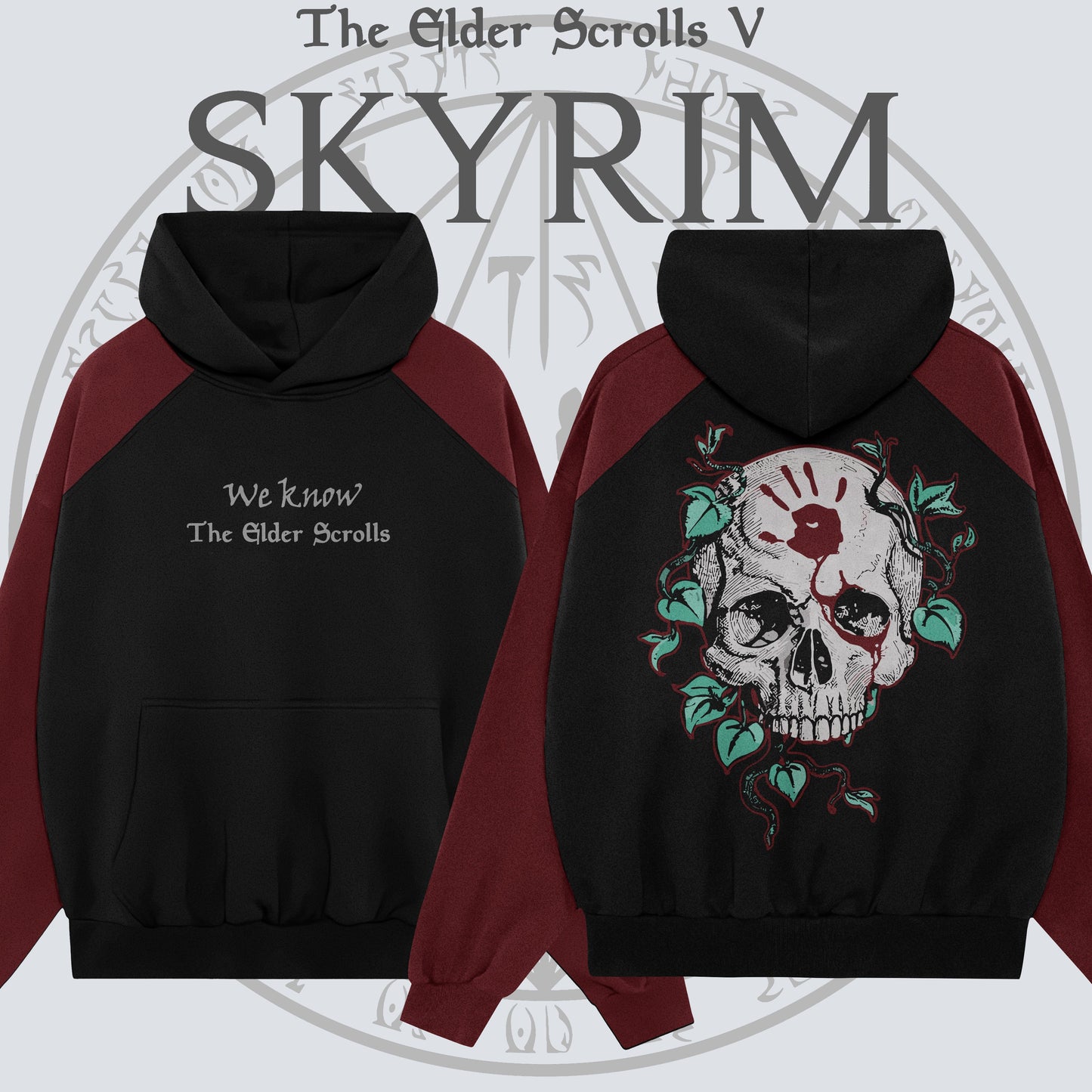 Kando Poleron Oversize Raglan - The Elder Scrolls - Black Brotherhood