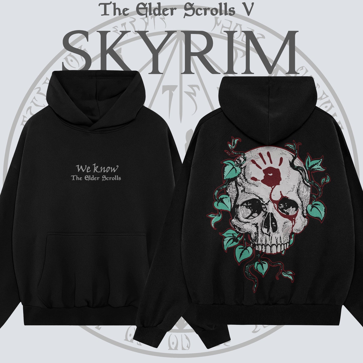 Kando Poleron Oversize Raglan - The Elder Scrolls - Black Brotherhood