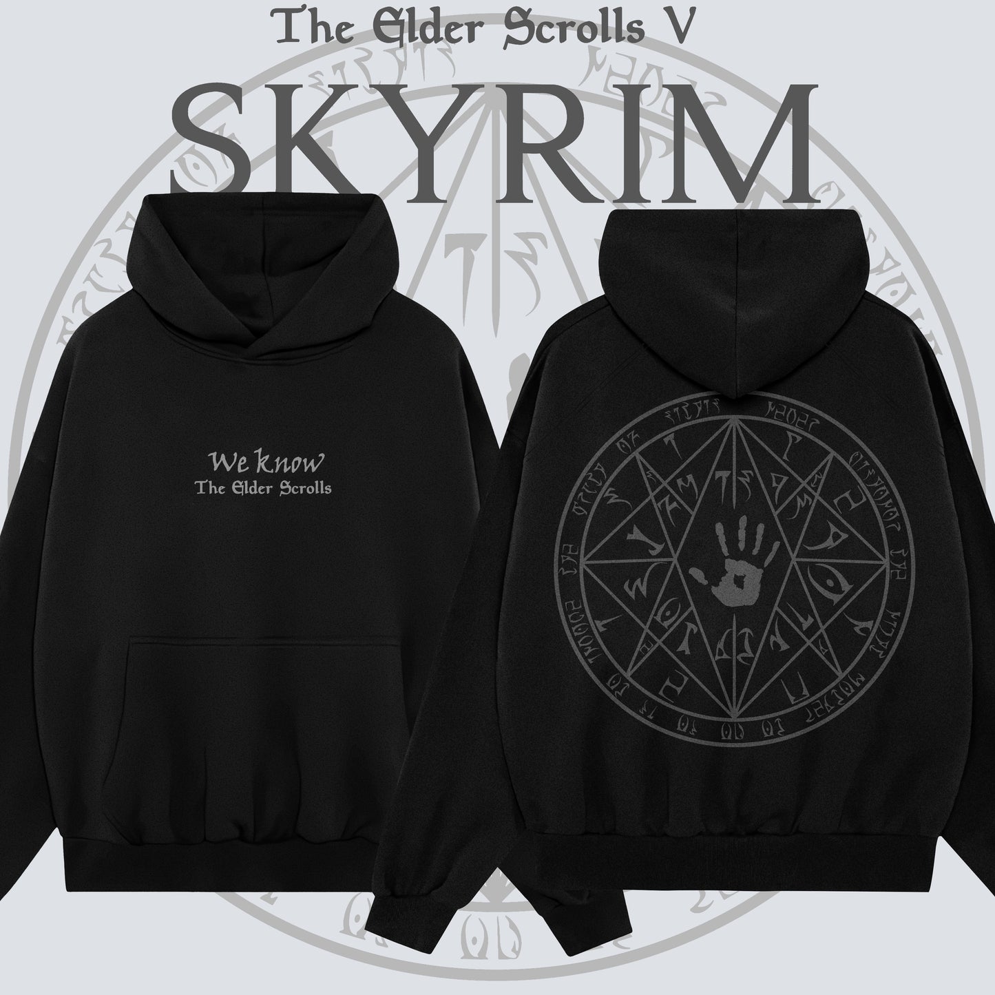 Kando Poleron Oversize Raglan - The Elder Scrolls - Black Brotherhood