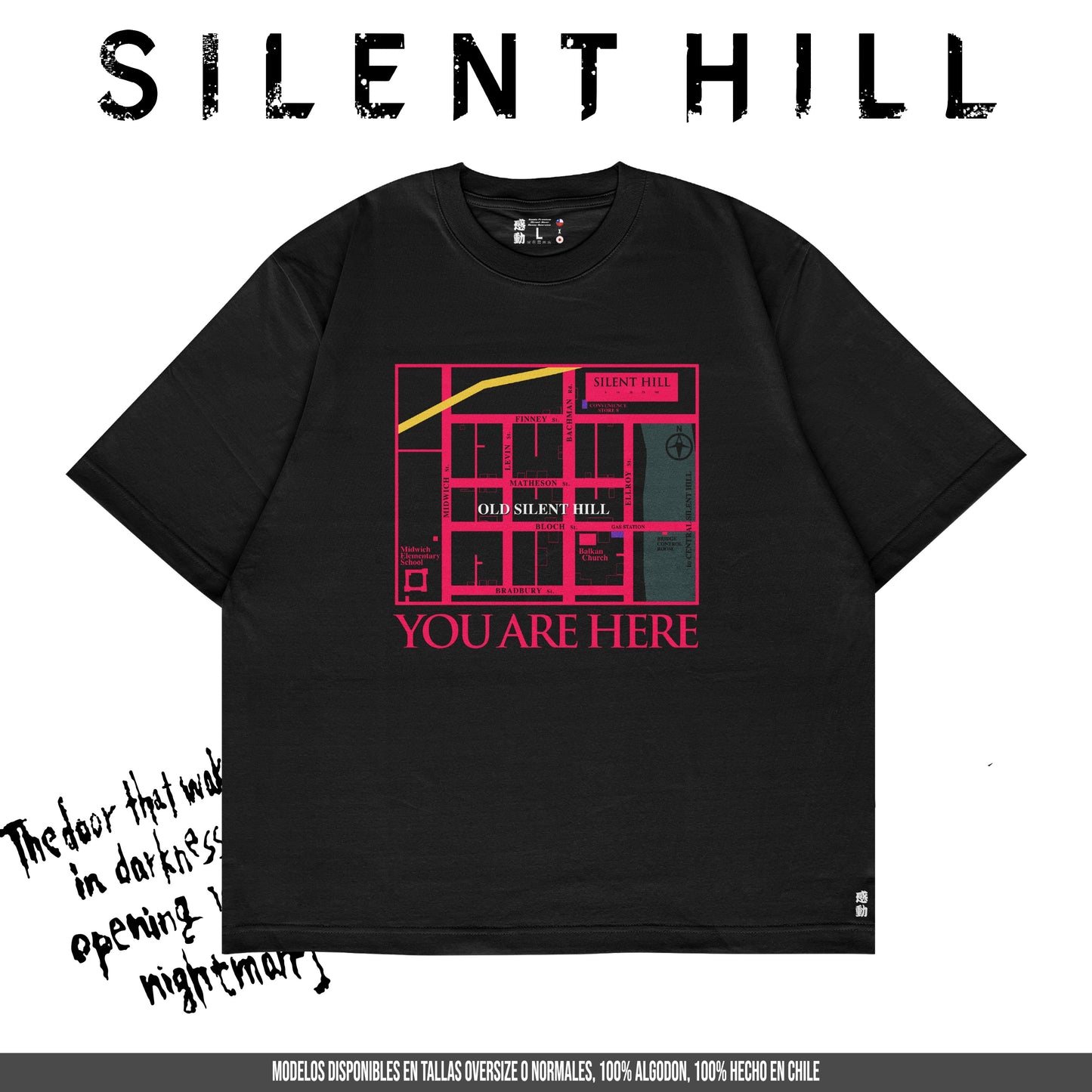 Kando Polera Heavy Oversize - Old Silent Hill Mapa