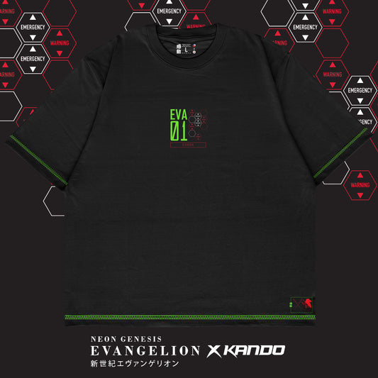 Kando Polera Heavy Oversize Fake Stitch - Evangelion - Eva 01