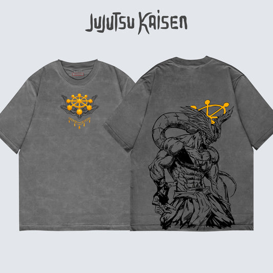 Kando Polera Stone Wash - Jujutsu Kaisen - Mahoraga
