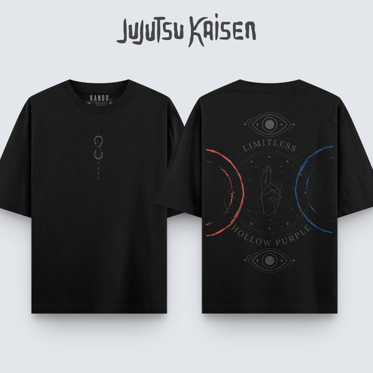 Kando Polera Stone Wash - Jujutsu Kaisen - Hollow Purple