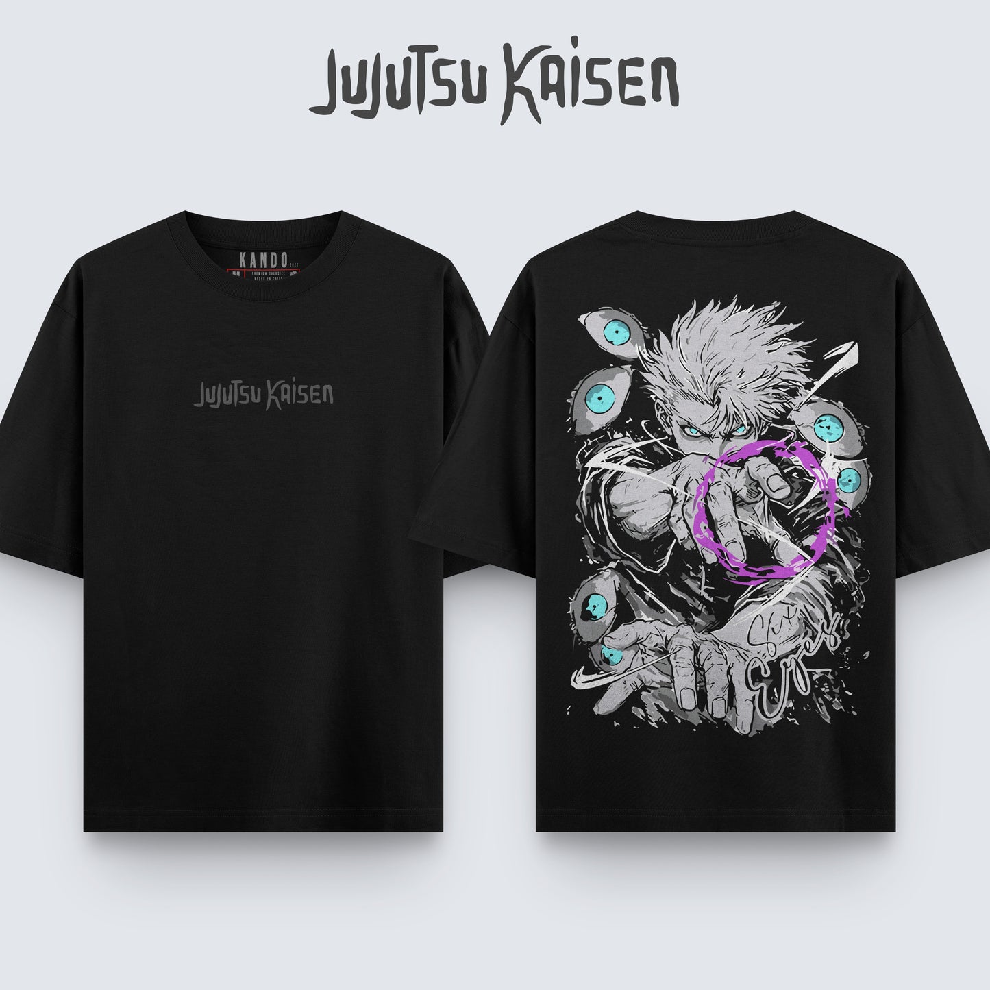 Kando Polera Stone Wash - Jujutsu Kaisen - Satoru Gojo