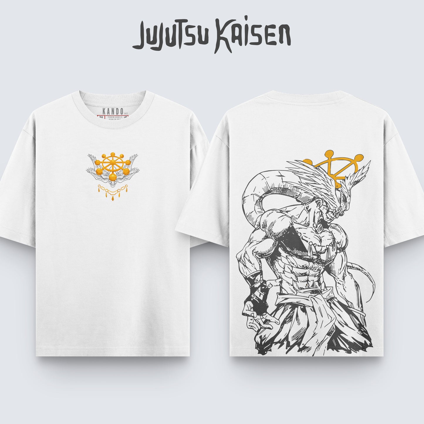 Kando Polera Stone Wash - Jujutsu Kaisen - Mahoraga