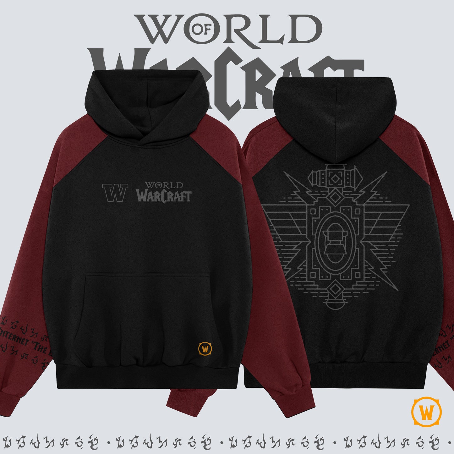 Kando Poleron Oversize Raglan Burdeo - World of Warcraft - Personalizable