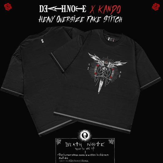 Kando Polera Heavy Oversize Fake Stitch - Death Note