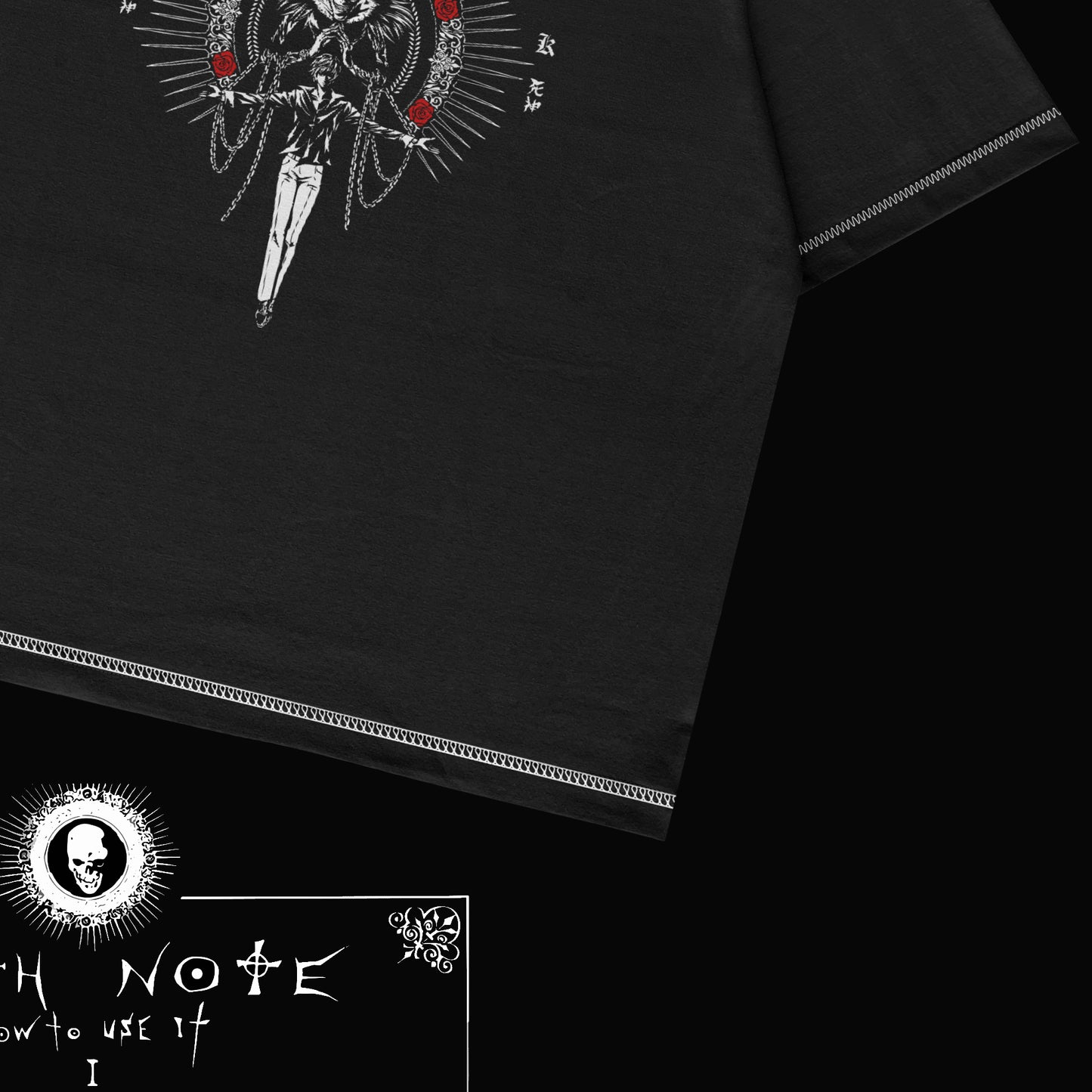 Kando Polera Heavy Oversize Fake Stitch - Death Note