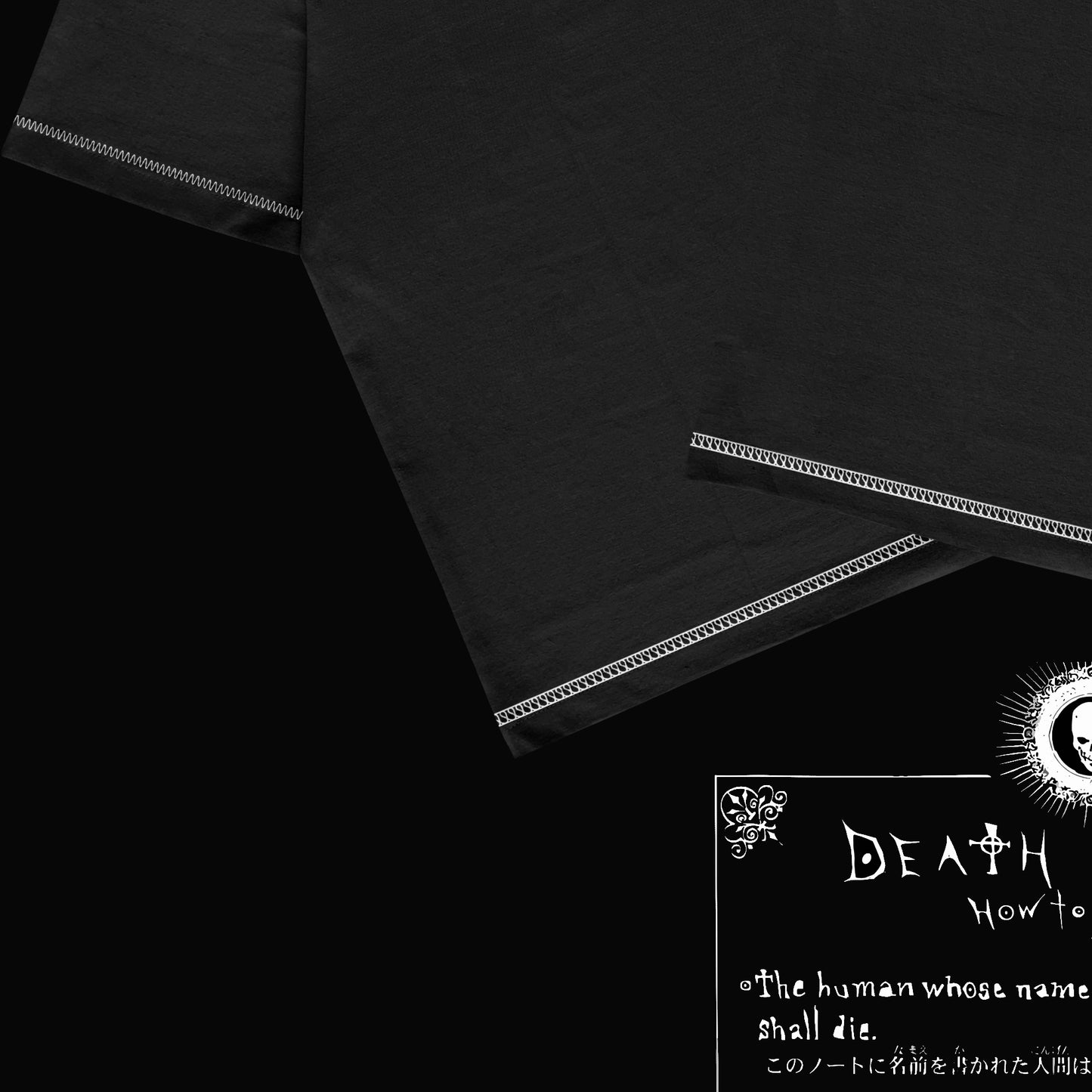 Kando Polera Heavy Oversize Fake Stitch - Death Note