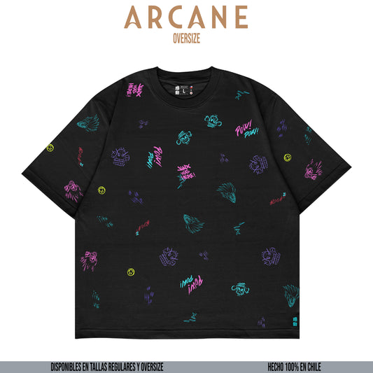 Kando Polera Heavy Oversize - Arcane -Jinx Psychosis