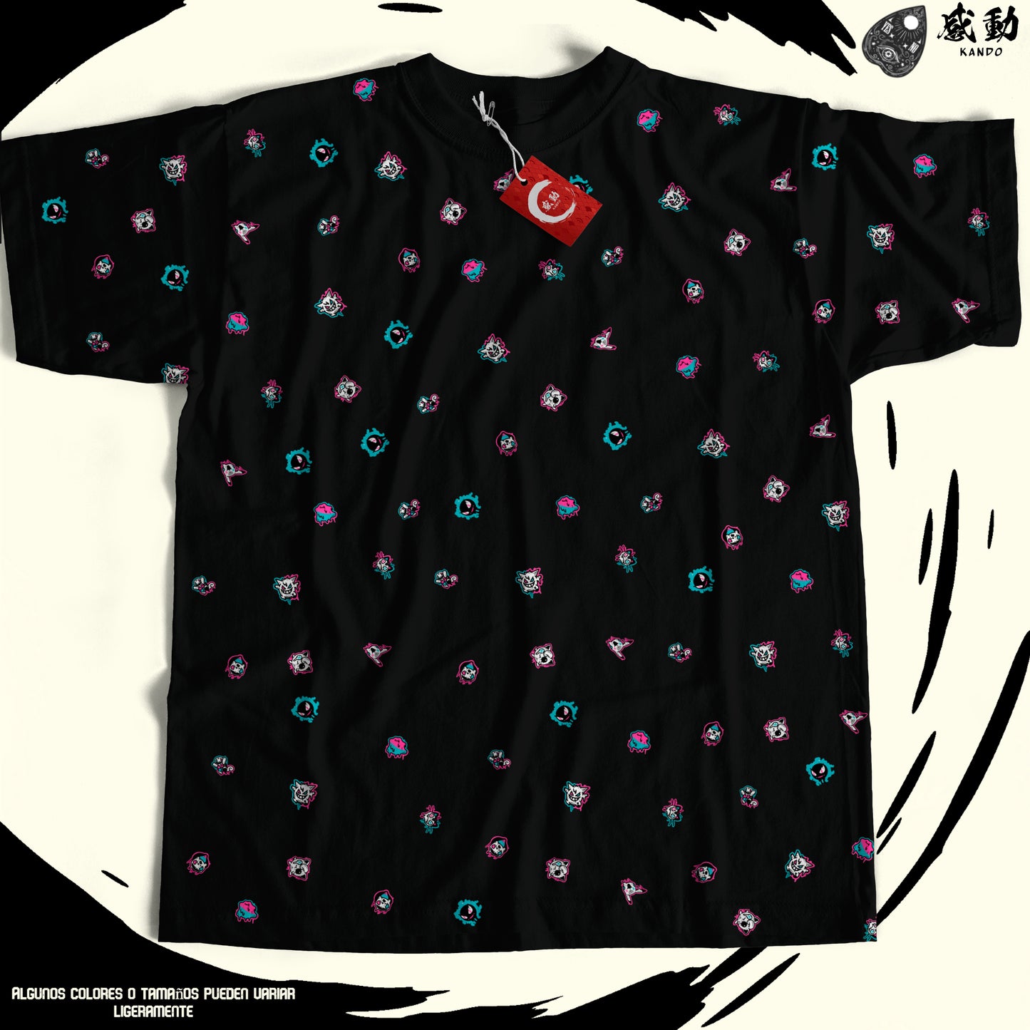 Polera Negra Kando - Halloween Pokemon