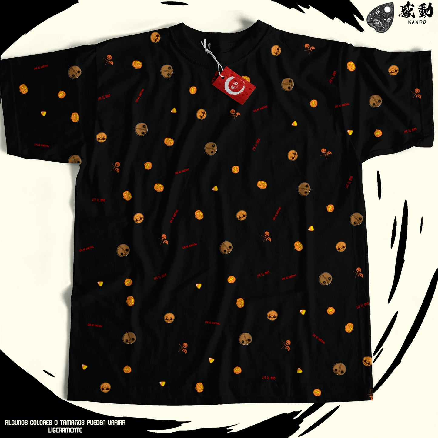 Polera Negra Kando - Halloween Trick or Treat Sam