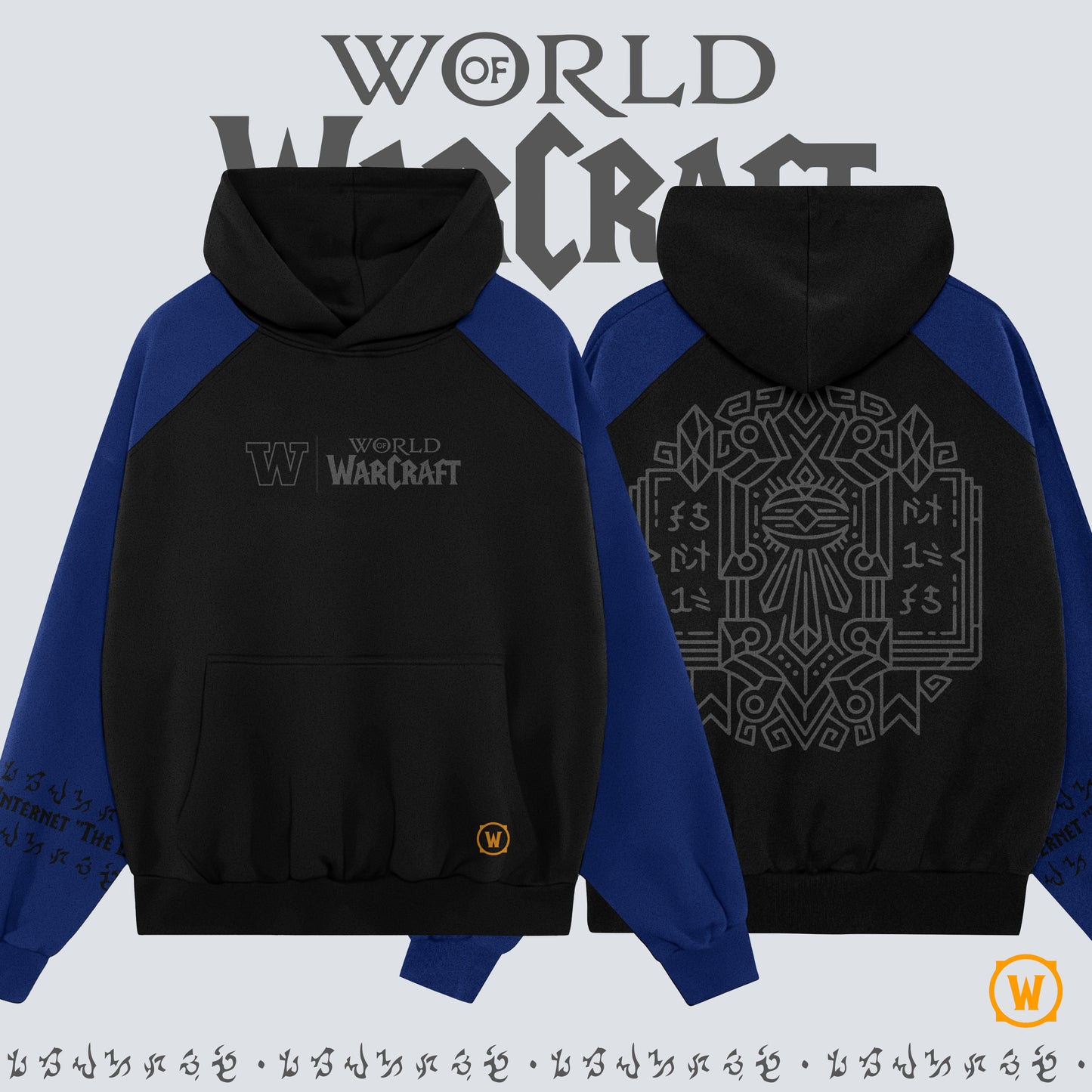 Kando Poleron Oversize Raglan Azul Rey - World of Warcraft - Personalizable