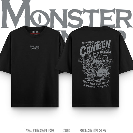Kando Gaming Polera Heavy Oversize - Monster Hunter - Meowscular Chef