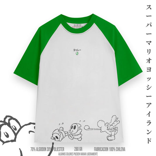 Kando Polera Raglan Oversize - Super Mario - Yoshi