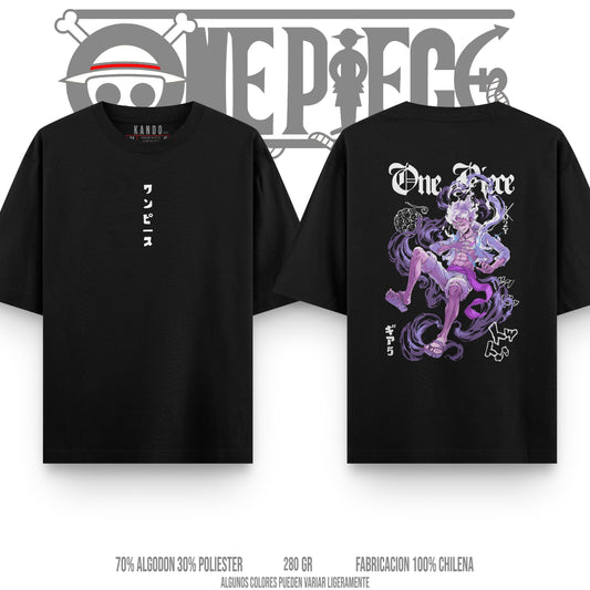 Kando Gaming Polera Heavy Oversize - One Piece - Monkey.D.Luffy Gear 5