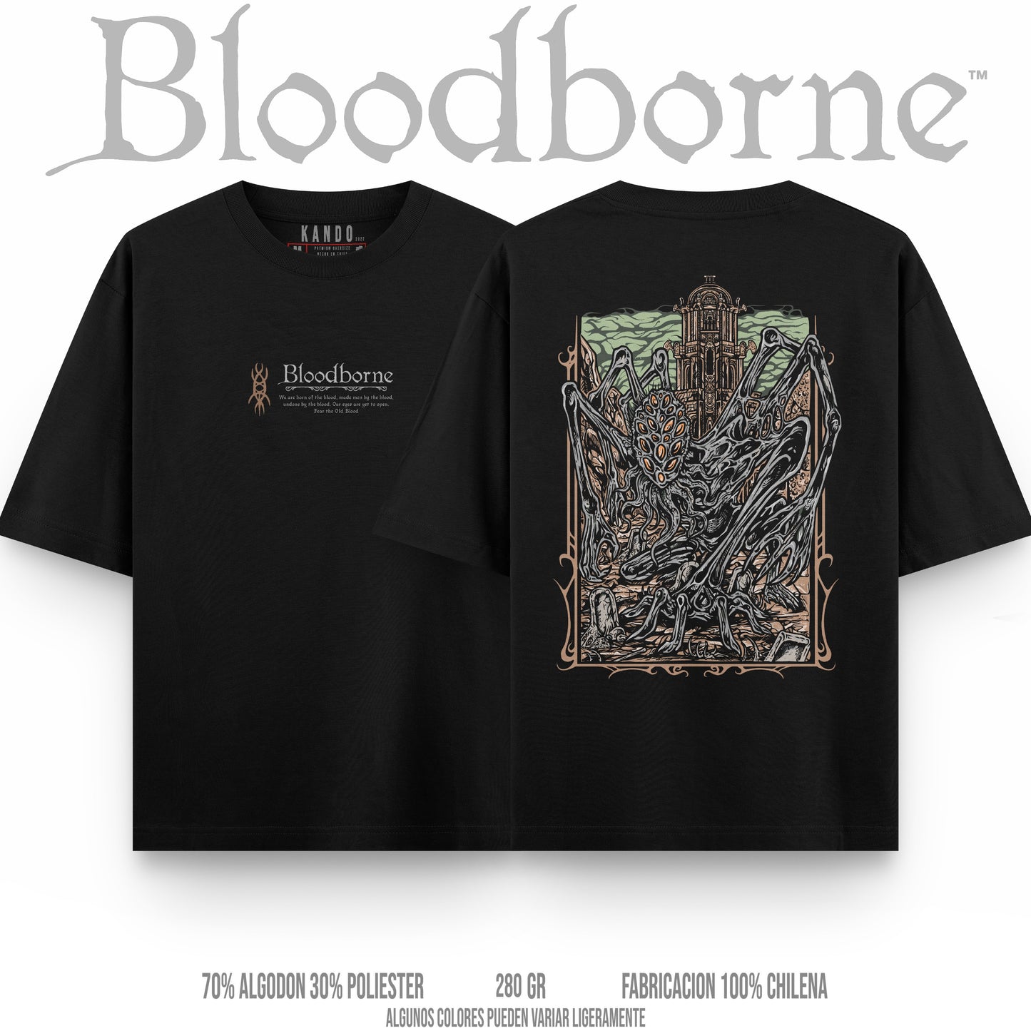Kando Polera Stone Wash - Bloodborne -  Amygdala