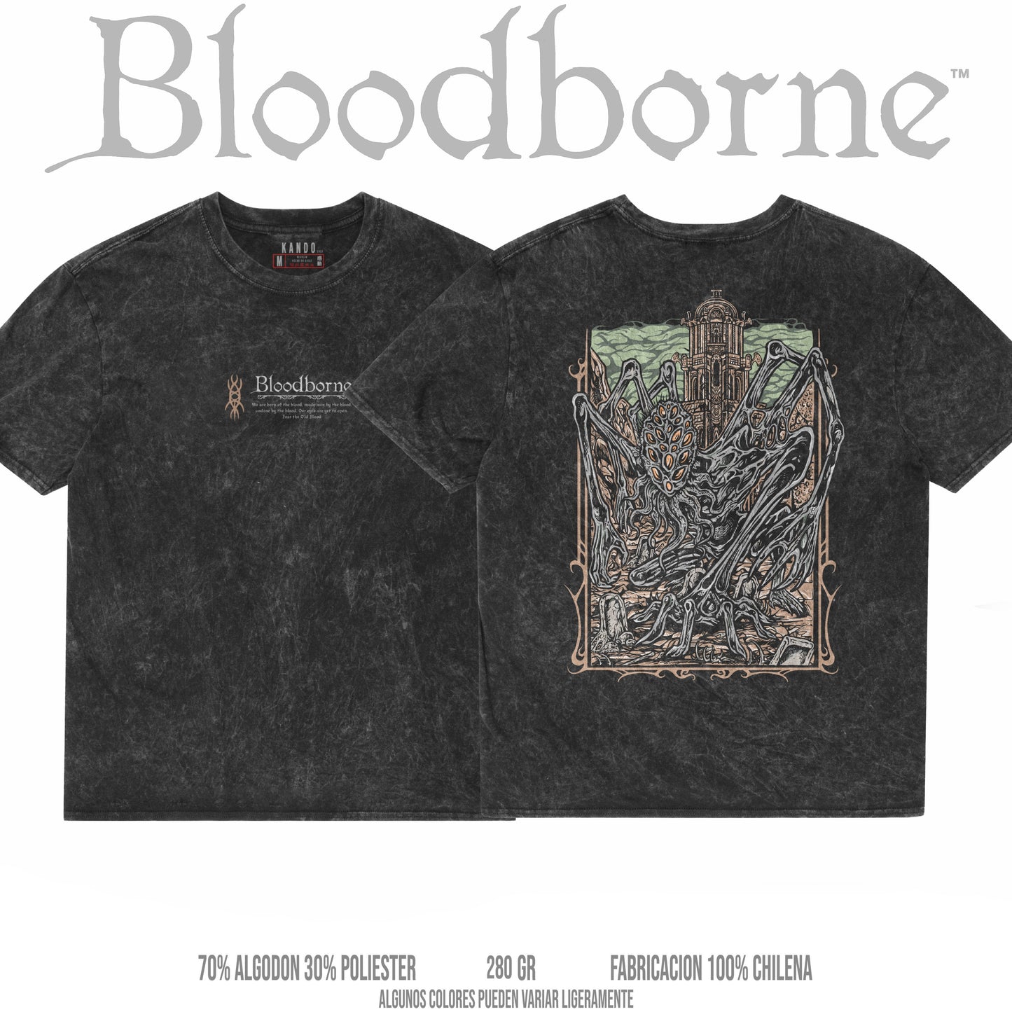 Kando Polera Stone Wash - Bloodborne -  Amygdala