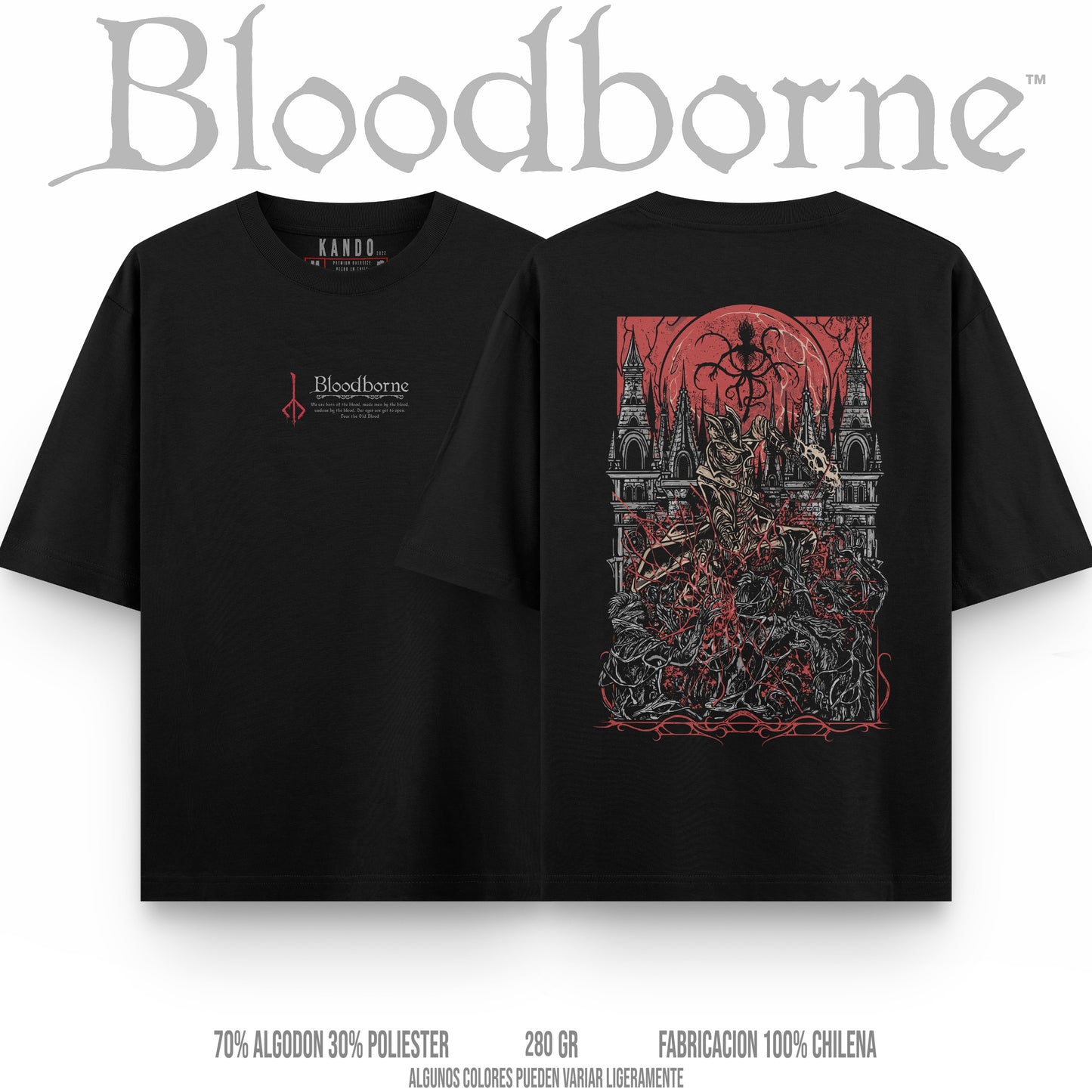Kando Polera Stone Wash - Bloodborne -  Hunter of Yharnam