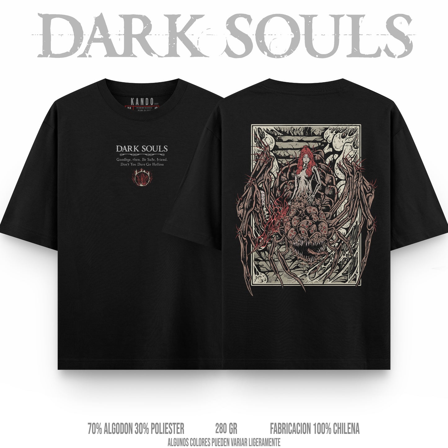 Kando Polera Stone Wash - Dark Souls -  Chaos Witch Quelaag