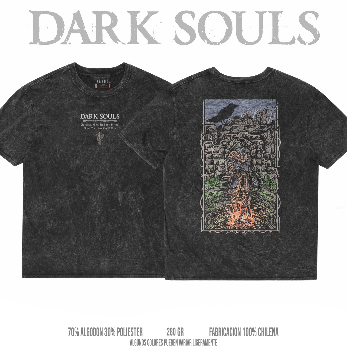 Kando Polera Stone Wash - Dark Souls -  Chosen Undead