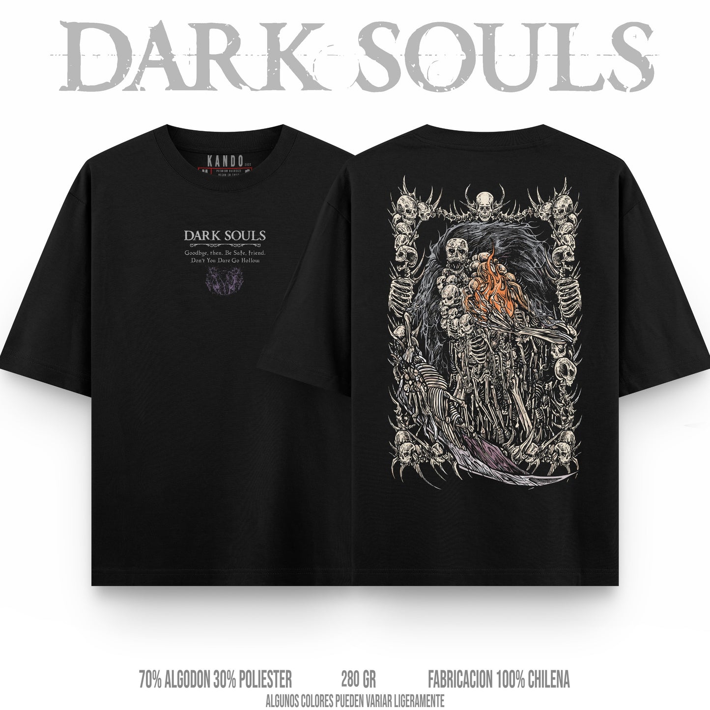 Kando Polera Stone Wash - Dark Souls -  Gravelord Nito