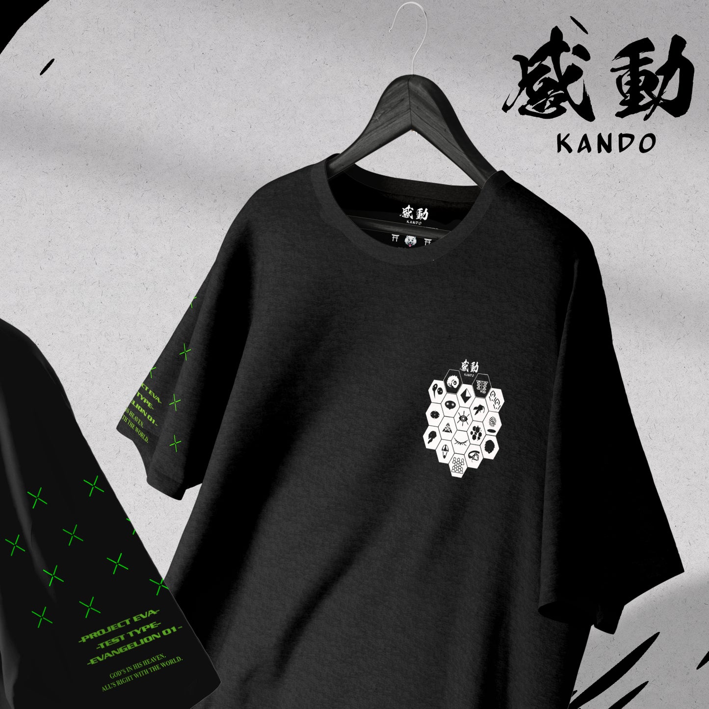 Kando Polera Oversize - Evangelion Eva 01