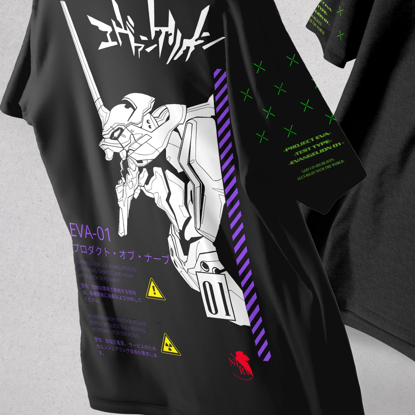 Kando Polera Oversize - Evangelion Eva 01