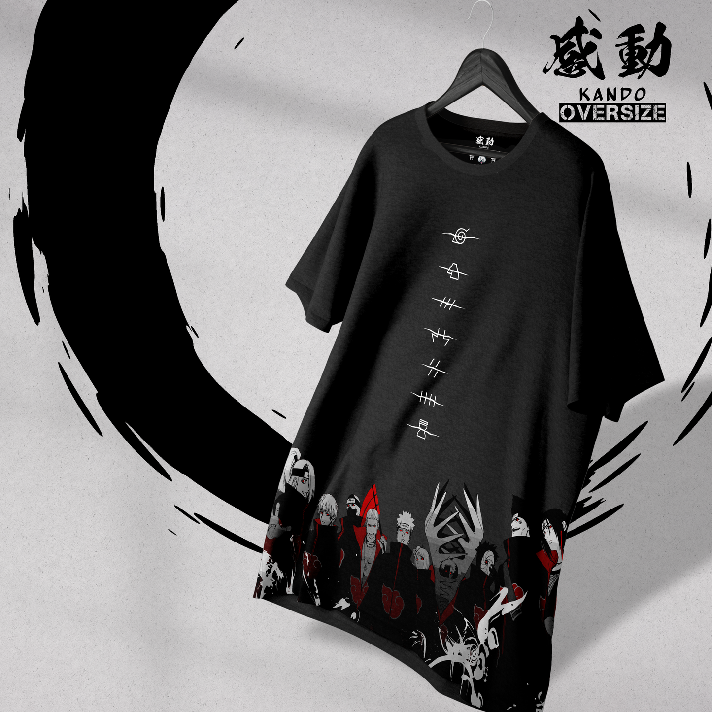 Kando Polera Oversize - Naruto Akatsuki