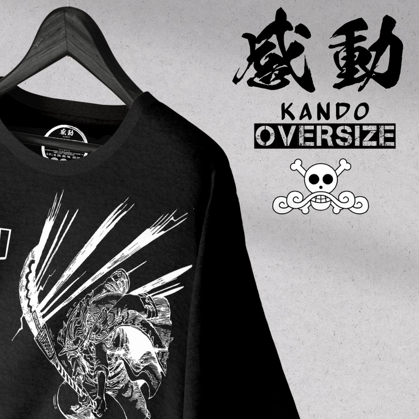 Kando Polera Oversize - One Piece - Gol D. Roger vs Barbablanca