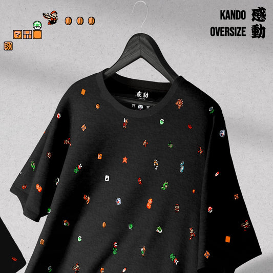 Kando Polera Heavy Oversize - Super Mario