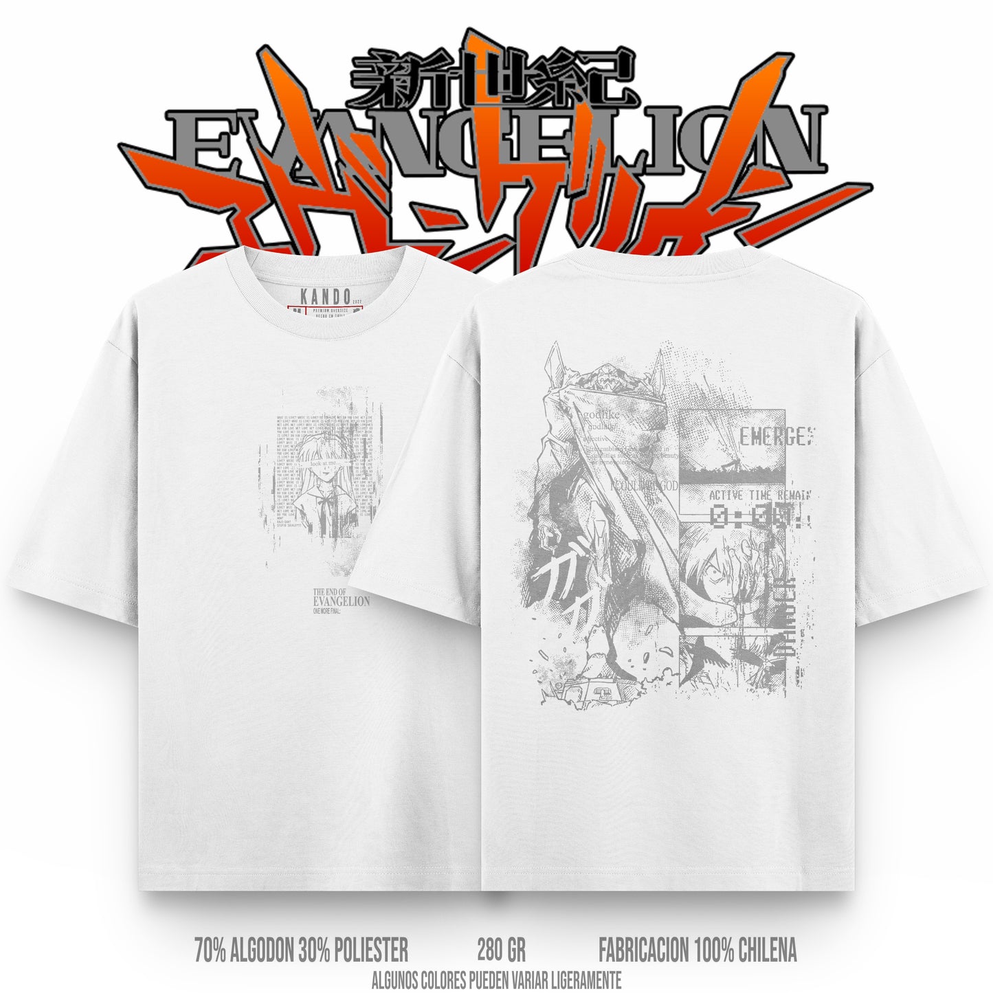 Kando Gaming Polera Heavy Oversize - Evangelion - 02