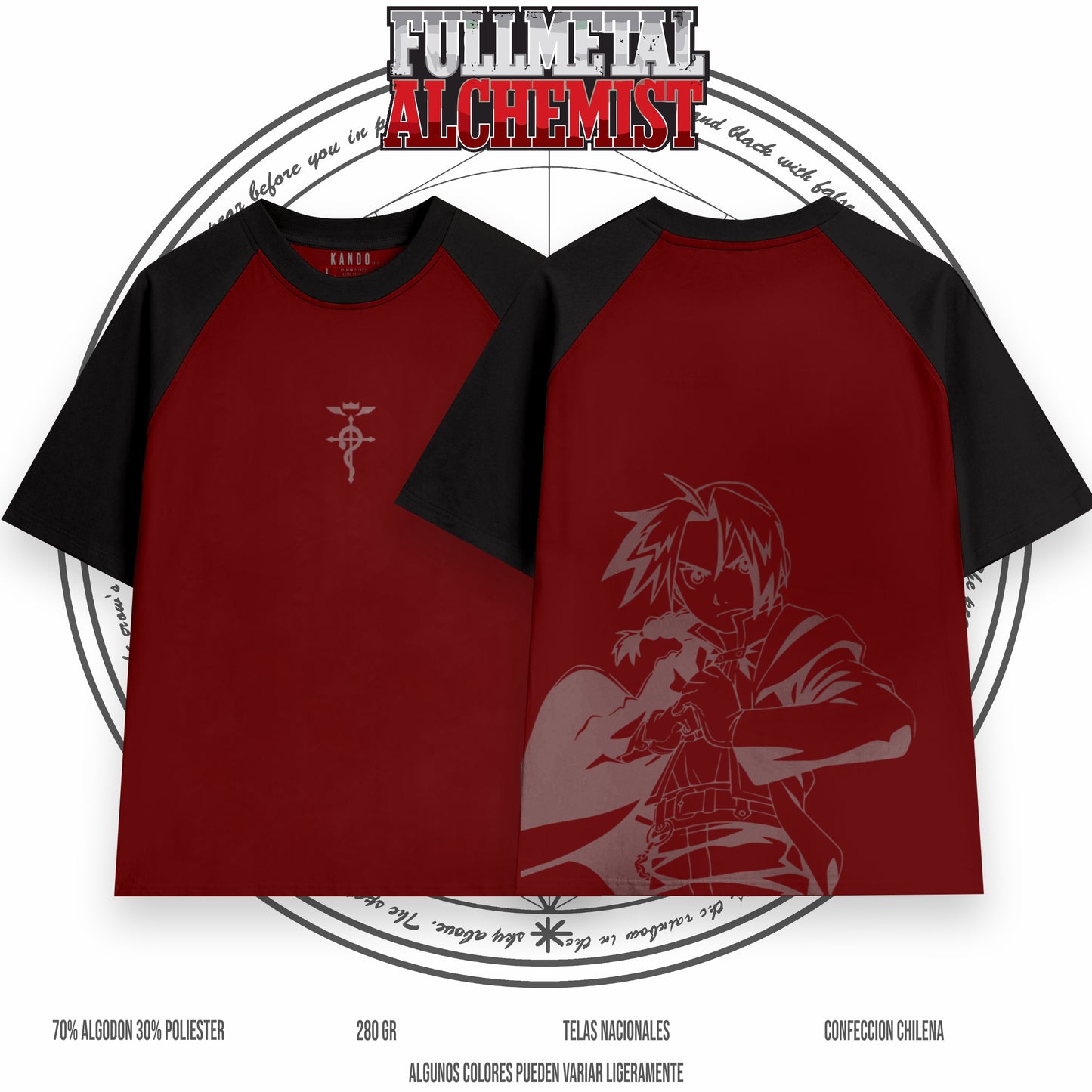 Kando Polera Raglan Oversize - Fullmetal Alchemist - Edward Elric
