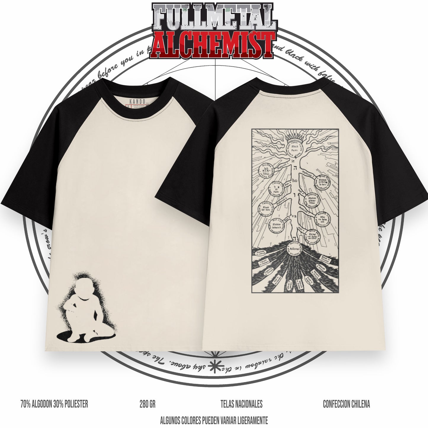 Kando Polera Raglan Oversize - Fullmetal Alchemist - La Verdad