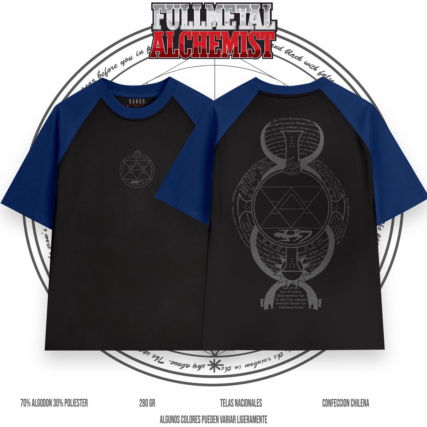 Kando Polera Raglan Oversize - Fullmetal Alchemist - Alquimia de Fuego