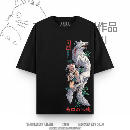 Kando Gaming Polera Heavy Oversize - Ghibli - La Princesa Mononoke v3