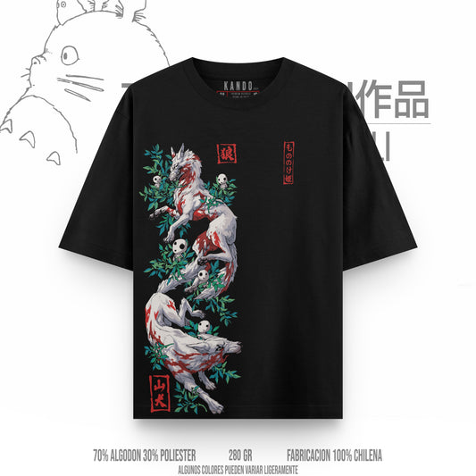 Kando Gaming Polera Heavy Oversize - Ghibli - La Princesa Mononoke v4
