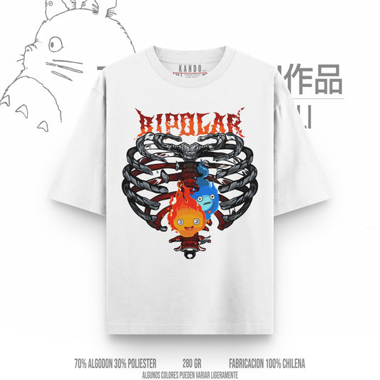Kando Gaming Polera Heavy Oversize - Ghibli - El Castillo Ambulante Calcifer