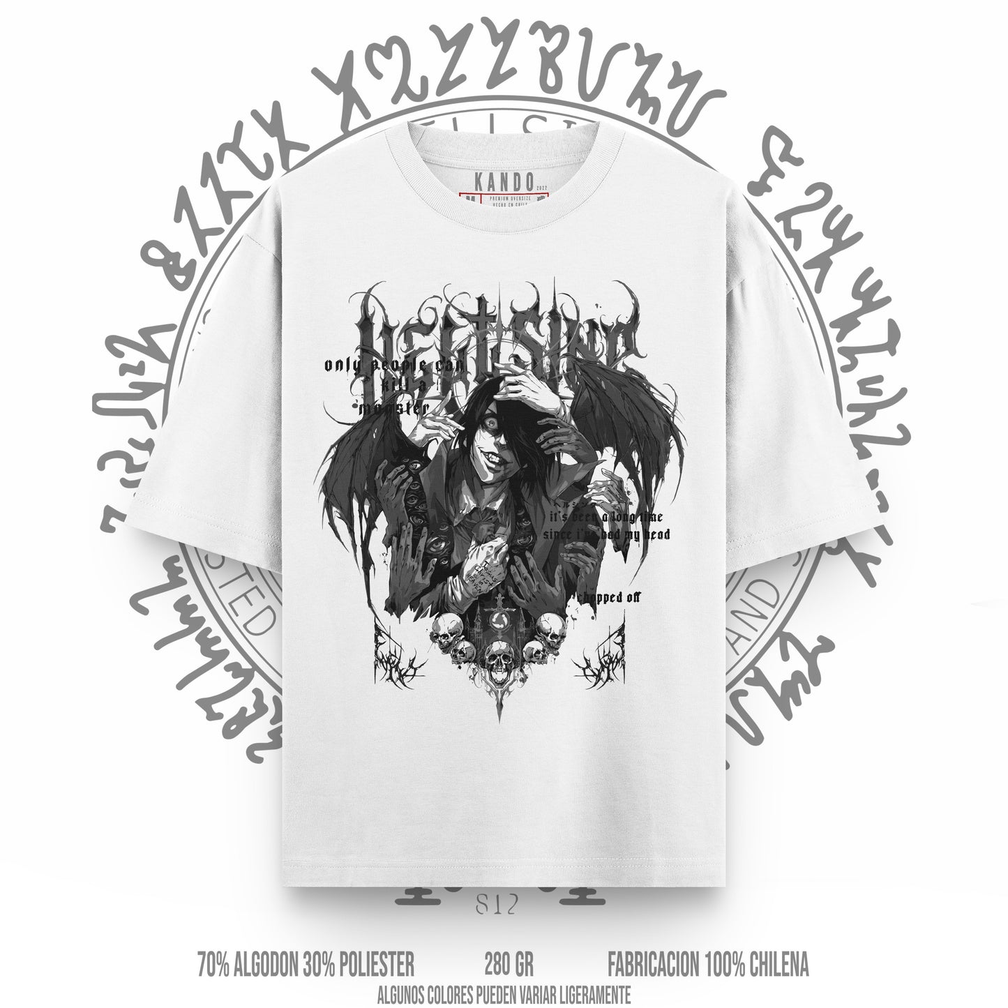 Kando Gaming Polera Heavy Oversize - Hellsing v6