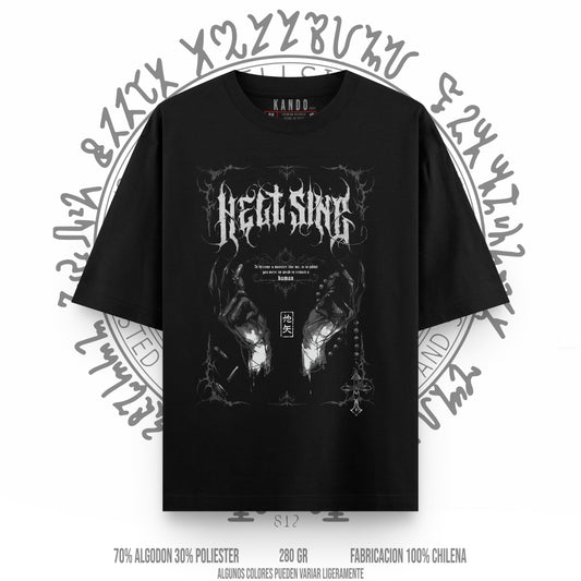 Kando Gaming Polera Heavy Oversize - Hellsing v5