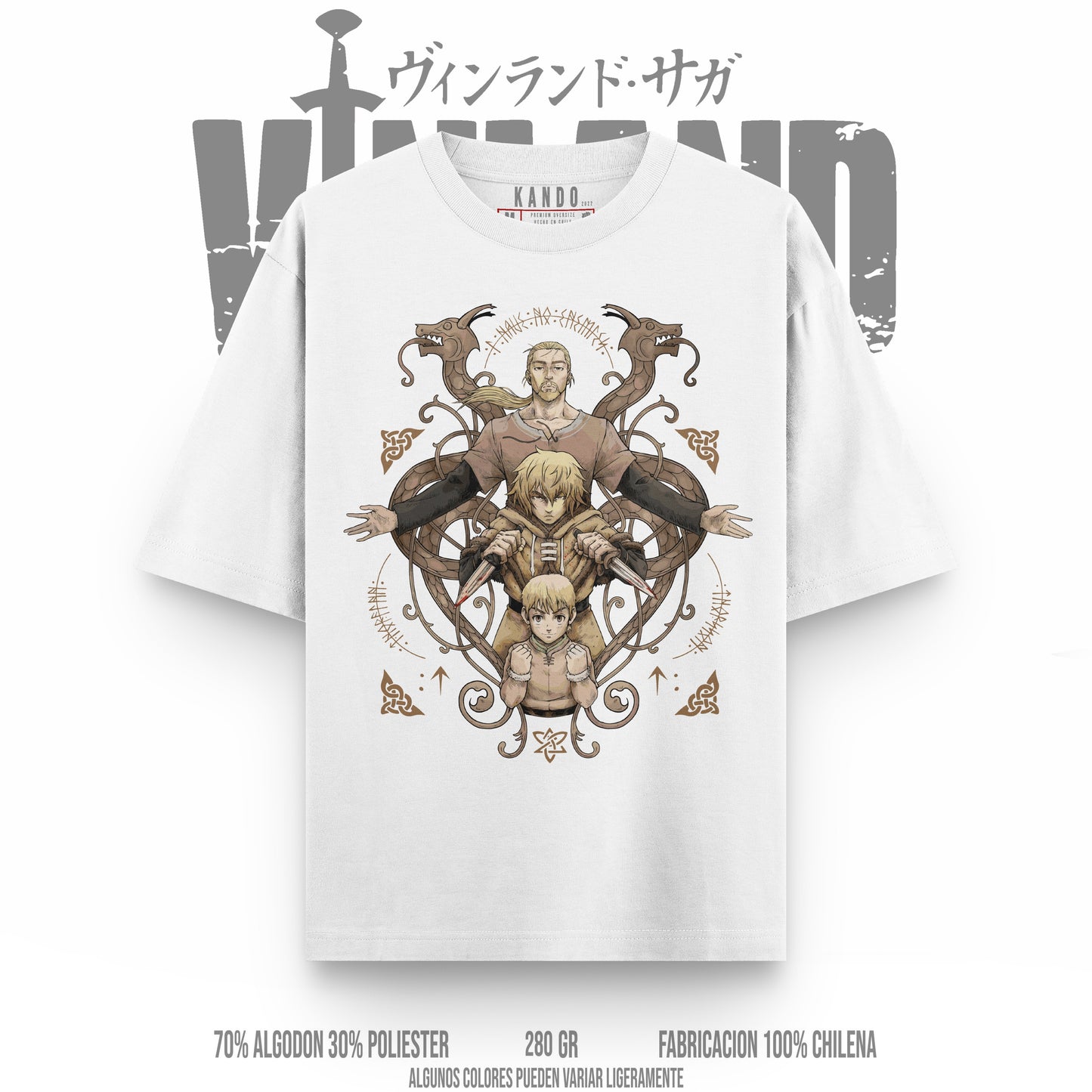 Kando Gaming Polera Heavy Oversize - Vinland Saga - Thorfinn