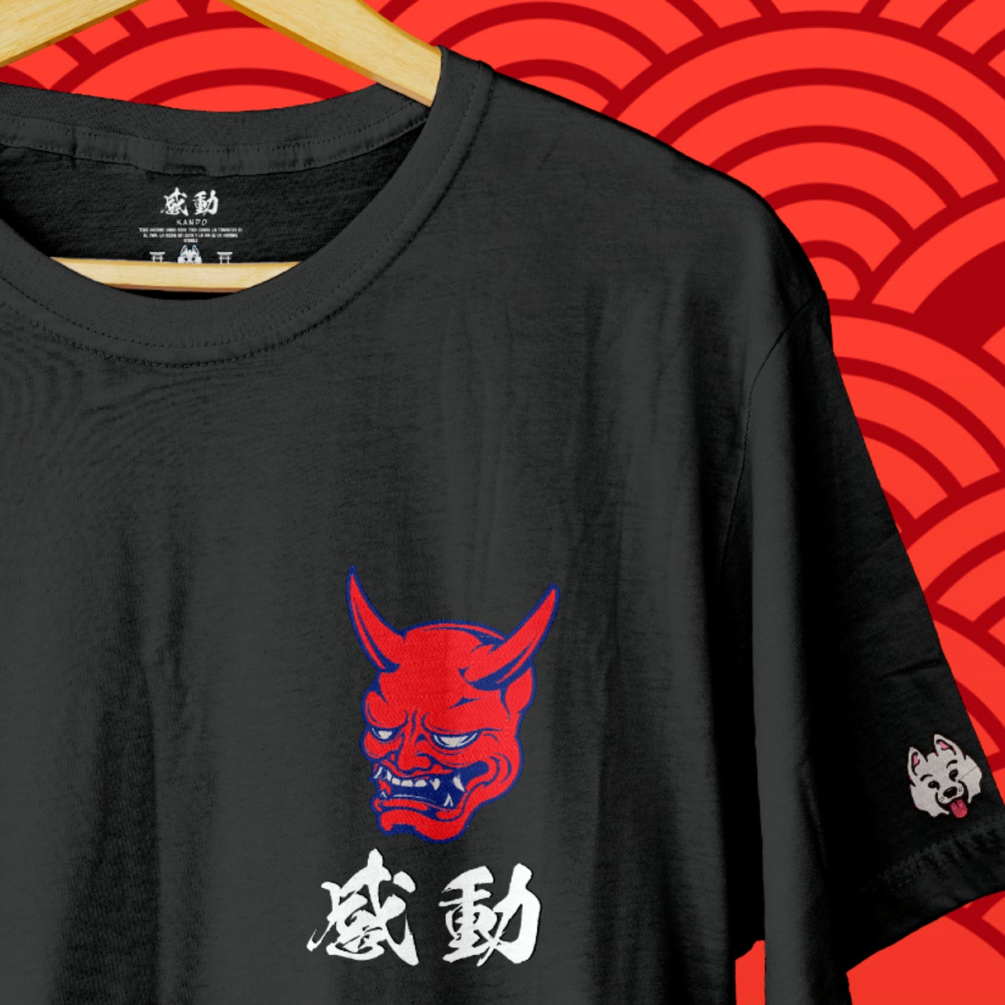 Polera Negra Japan Vibes Oni