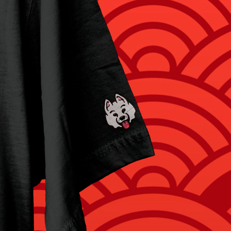 Polera Negra Japan Vibes Daruma